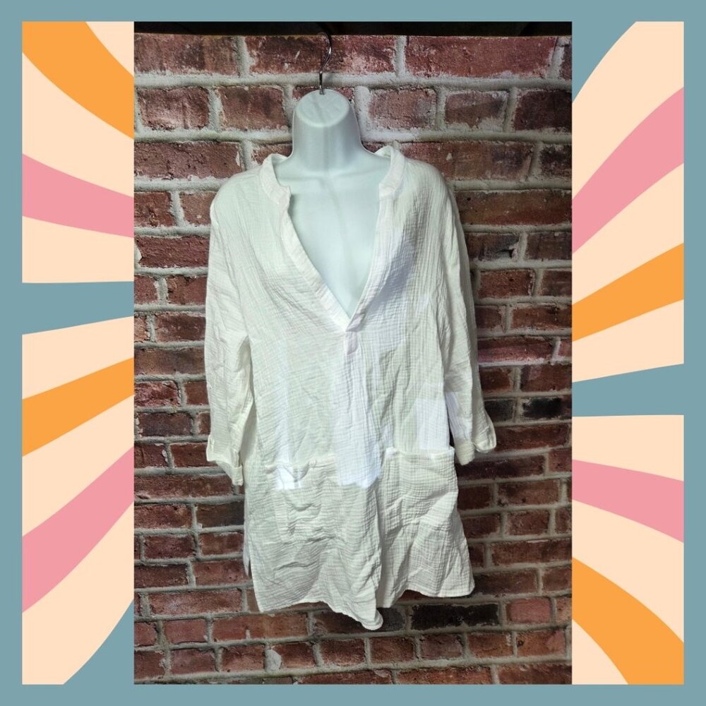 Kona Sol White Swim Coverup